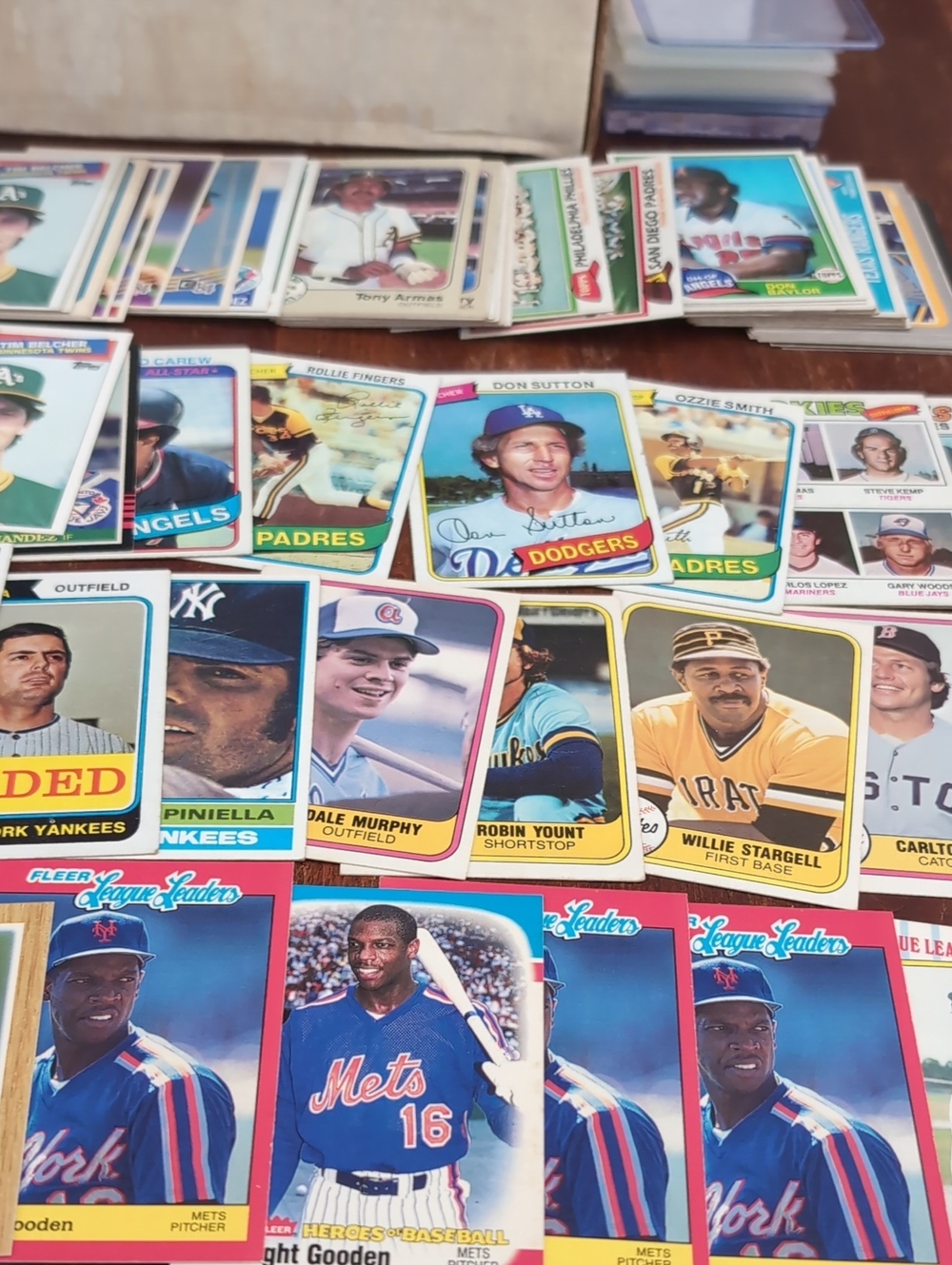 Over 100 1974 To 1990 Topps Fleer Donruss  Baseball Card Stars Hall Of Famees ++